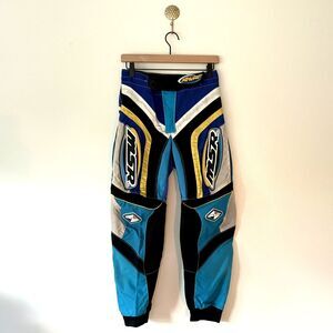 Vintage MSR Rage Racing Riding Pants Size 28 Motocross Padded Canvas Retro 90s